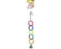 Avi One Acrylic Bird Parrot Toys Mirrors Bells (5 Rings &amp; Bell 26cm)