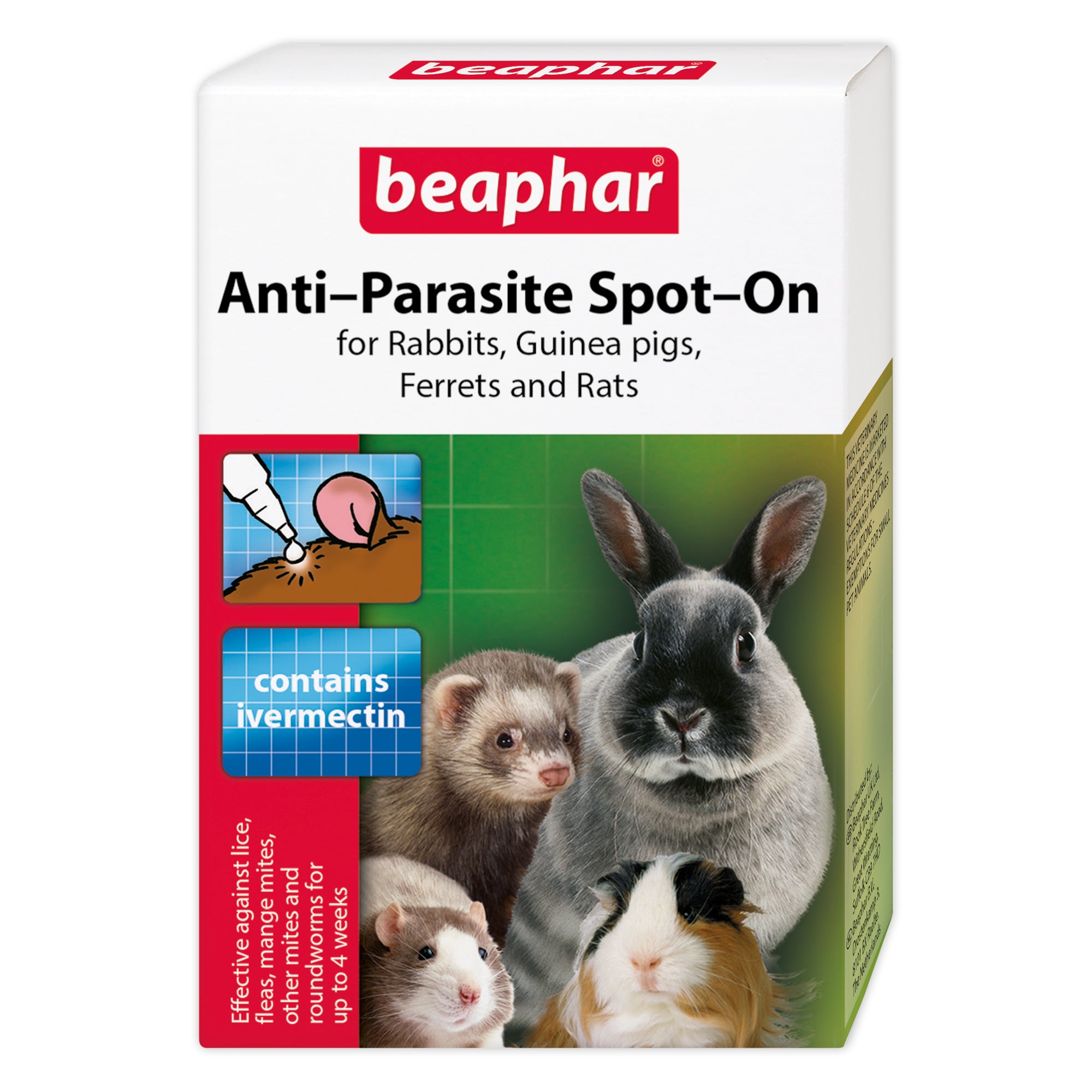 Beaphar Anti-parasite Spot On (Rabbits, Guinea pigs, ferrets and rats)