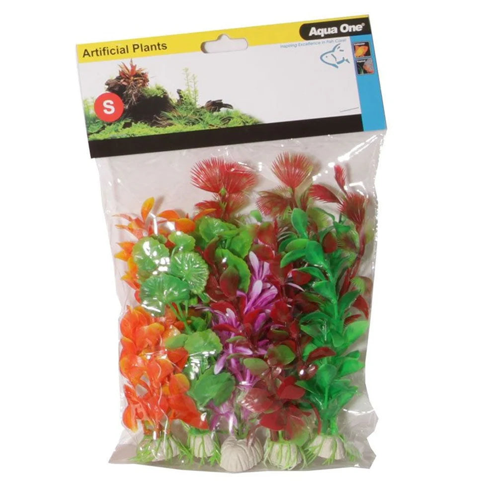 Aqua One Plastic Plant, 20 cm, Pack of 6
