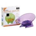 Small-n-Furry Flying Saucer Wheel, 6.5-inch, Blue/Purple/Green