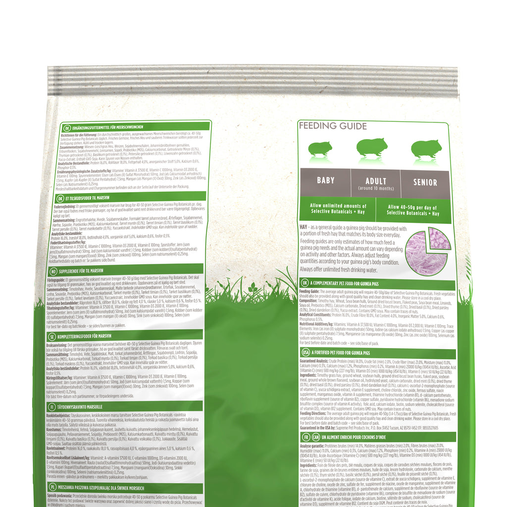 Selective Botanicals Guinea Pig 1.5Kg