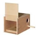 Hutch Company Budgie Nest BoxWITH GLASS & CONCAVE 5?` x 5?` x 8`140 x 140 x 200mm