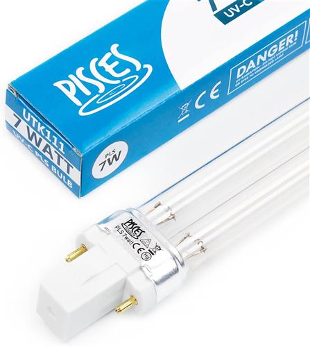 Pisces 7w (watt) PLS Replacement UV Bulb Lamp for Pond Filter UVC