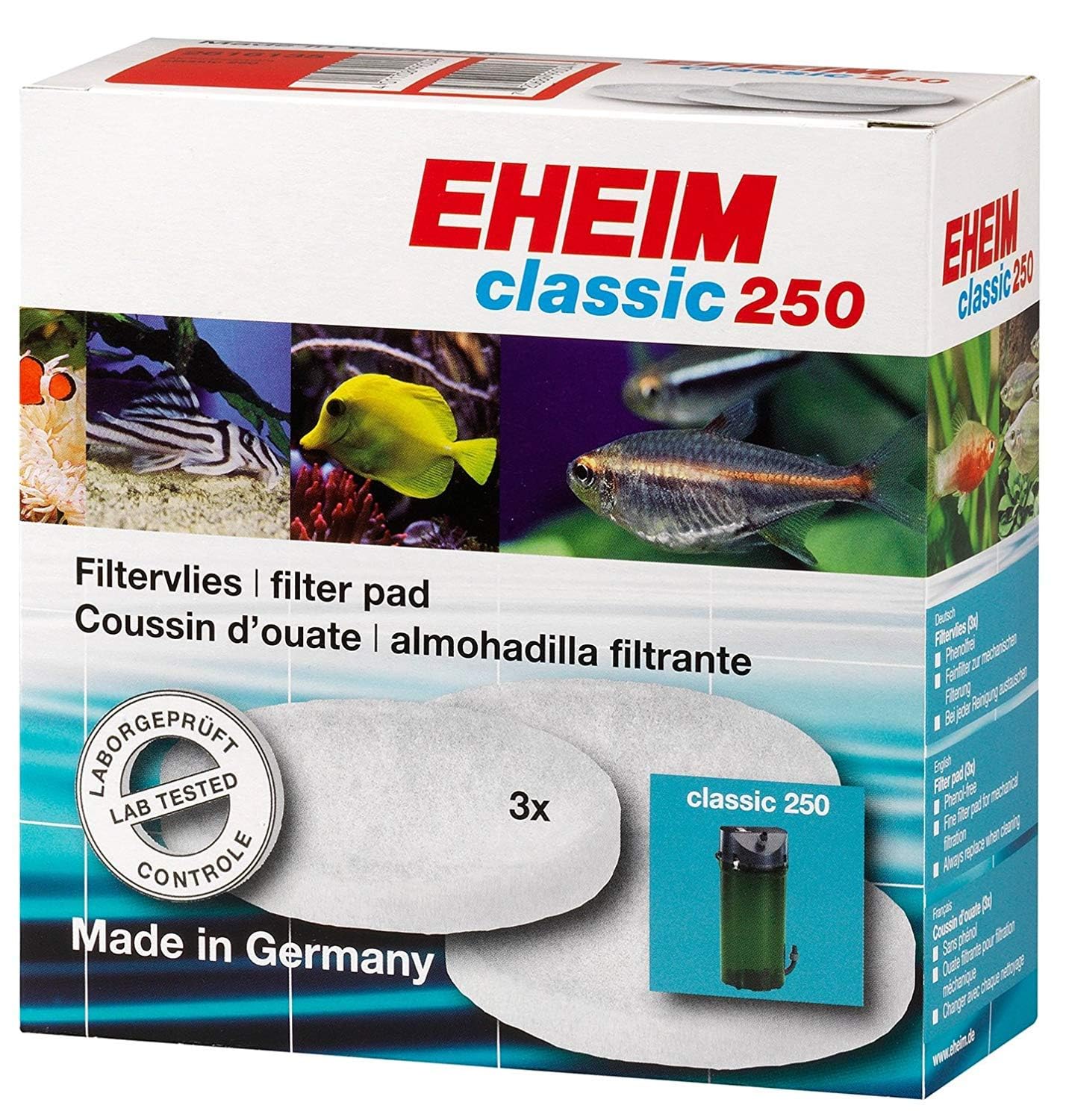 Eheim Classic 250 Fine White Top Pad