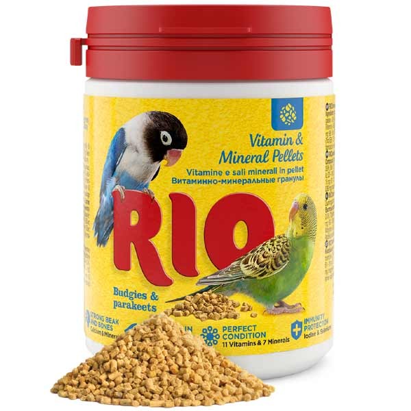 Rio Vitamin & Mineral Pellets For Budgies And Parakeets