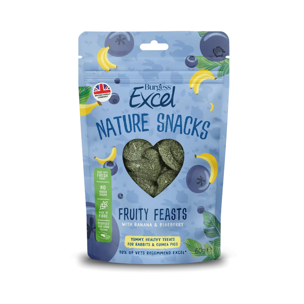 Burgess Excel Nature Snacks Fruity Feast With Banna & Blueberry