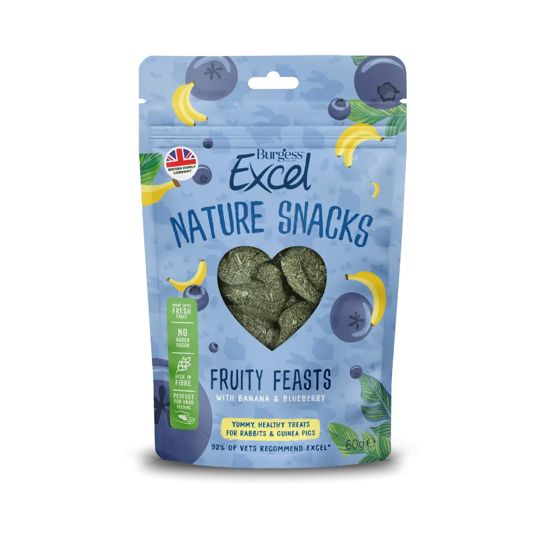 Burgess Excel Nature Snacks Fruity Feast With Banna & Blueberry