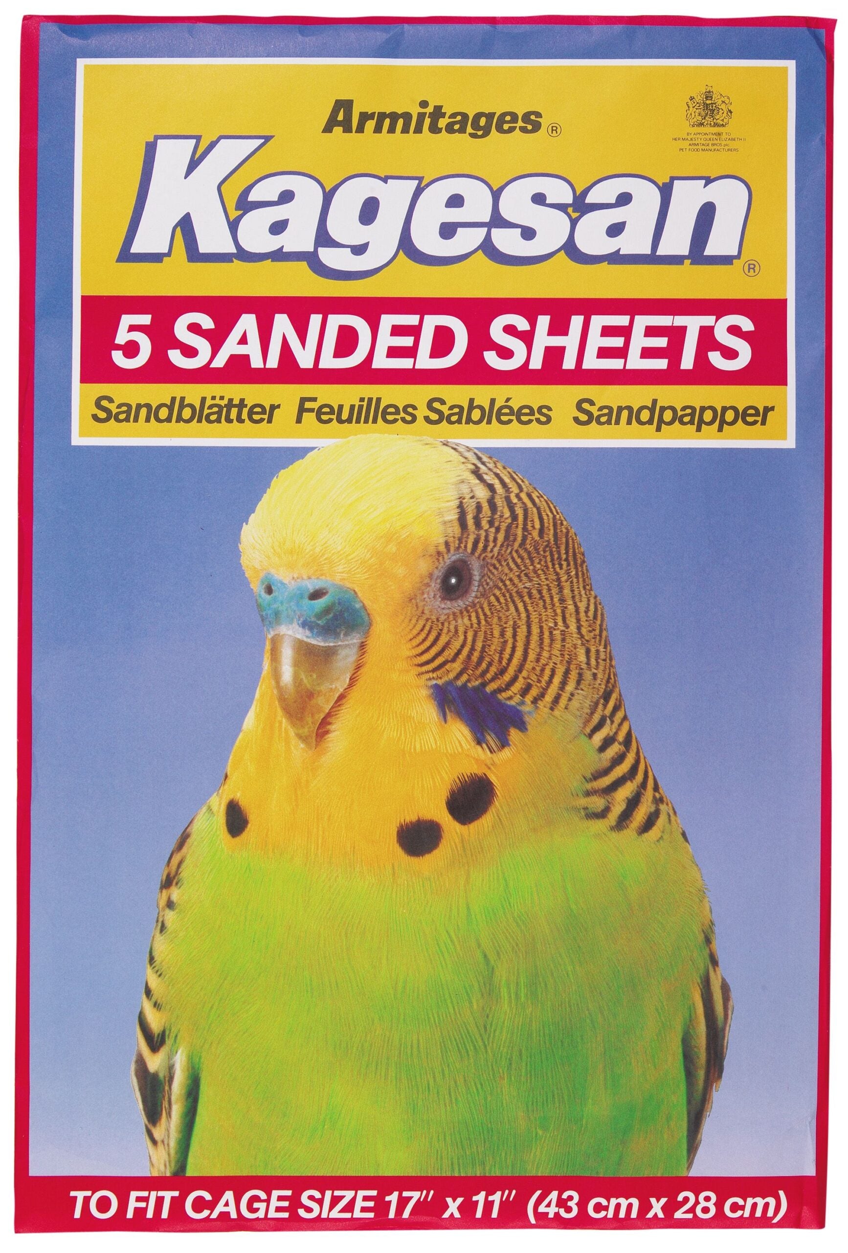 Armitages Pet Products Limited Kagesan Sand Sheets No6 43x27cm 5 Sheets