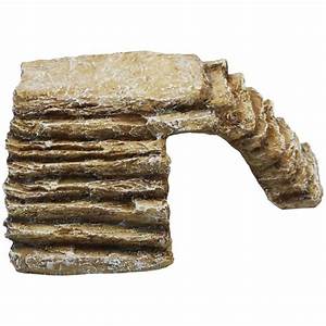 Komodo Basking Platform Corner Ramp Brown - Sml
