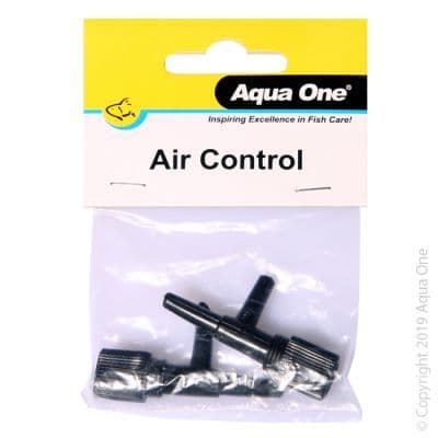Aqua One Air Line T Control Valve 2pcs/pack