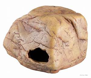 Exo Terra Big Rock Small Ceramic Cave With Lid