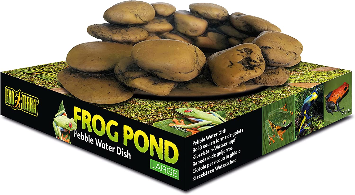 Exo Terra Frog Pond Large Pebble Water Dish