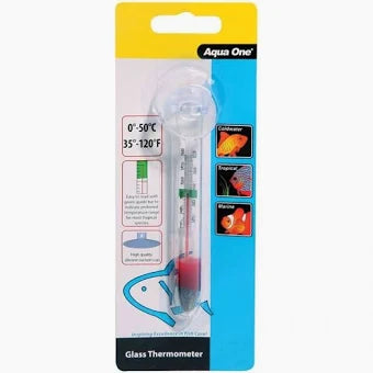 Aqua One Glass Thermometer