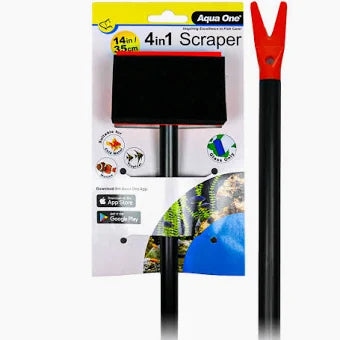 Aqua One 4 in 1 Scraper 14`/35cm