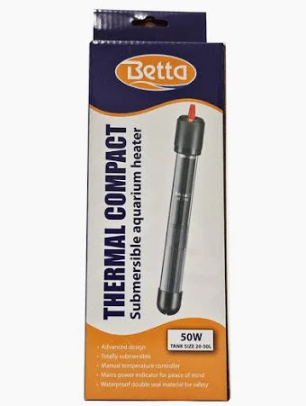 Betta Compact Aquarium Heater 50w