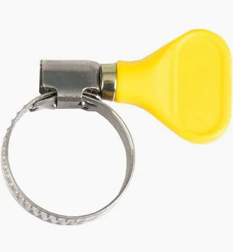 16- 25mm Yellow Flat Hose Clip