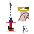 Avi One Acrylic Bird Parrot Toys Mirrors Bells (Wacky Wafer 16cm)