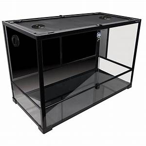 Aqua One RTF-900HT Terrarium Glass (hinged Doors) 90lx45wx60cmh (Black)