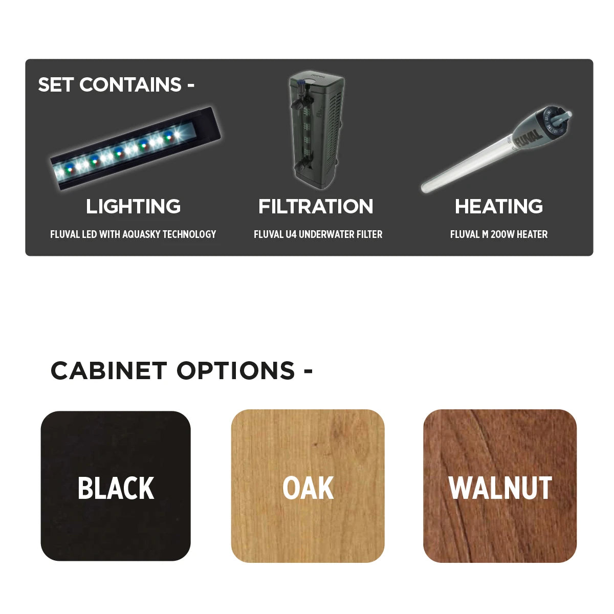 Roma 200 LED Black (Aquarium Only)
