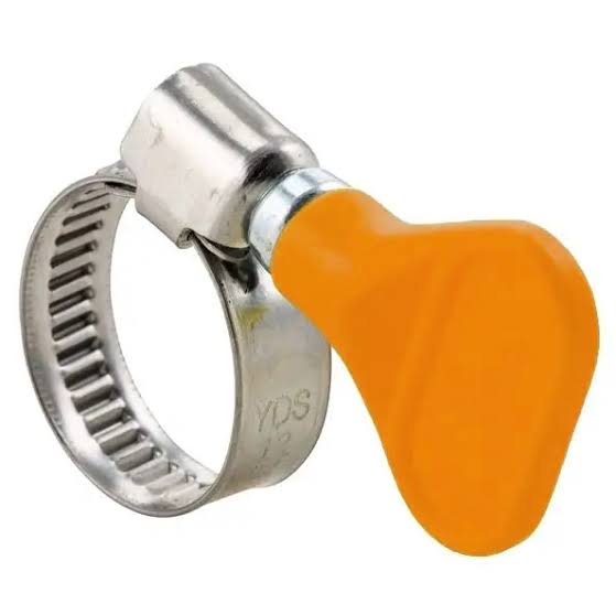1" (25mm) Orange Flat Hose Clip