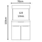 Aqua One Oak Style 110 Urban (Aquarium Only)
