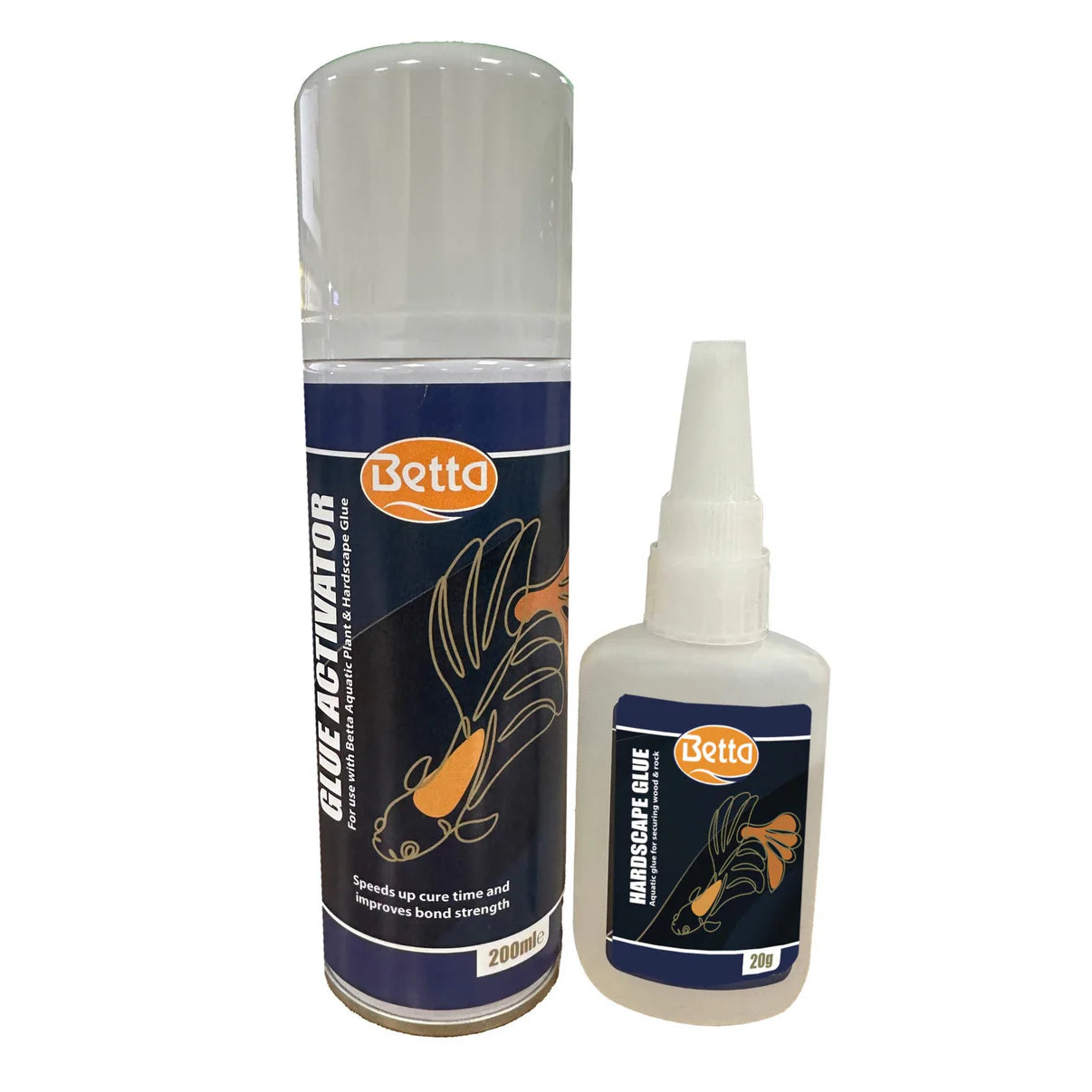 Betta Aquatic Hard Scape Glue 50g + Activator Kit