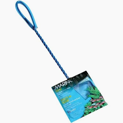 15cm Nylon Net, 30cm Vinyl Coated Handle, blue